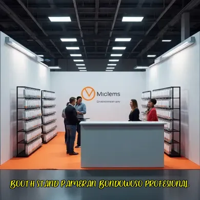 booth stand pameran bondowoso profesional